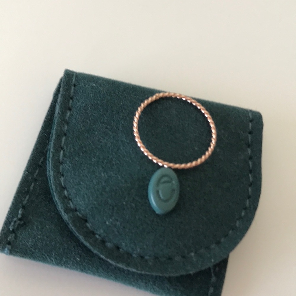 AUrate New York Stackable Rose Gold Twist Ring